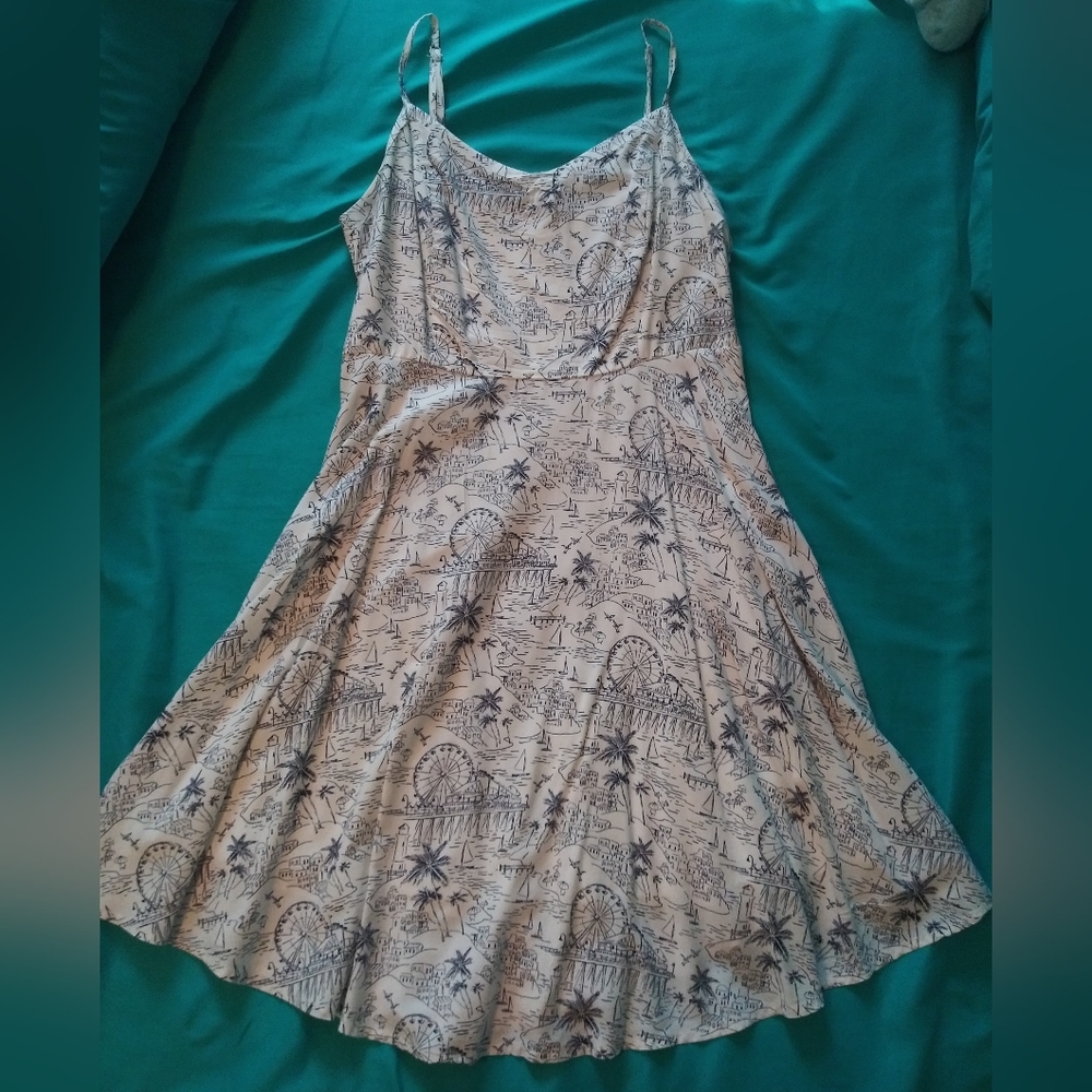 Tropical Print Dress